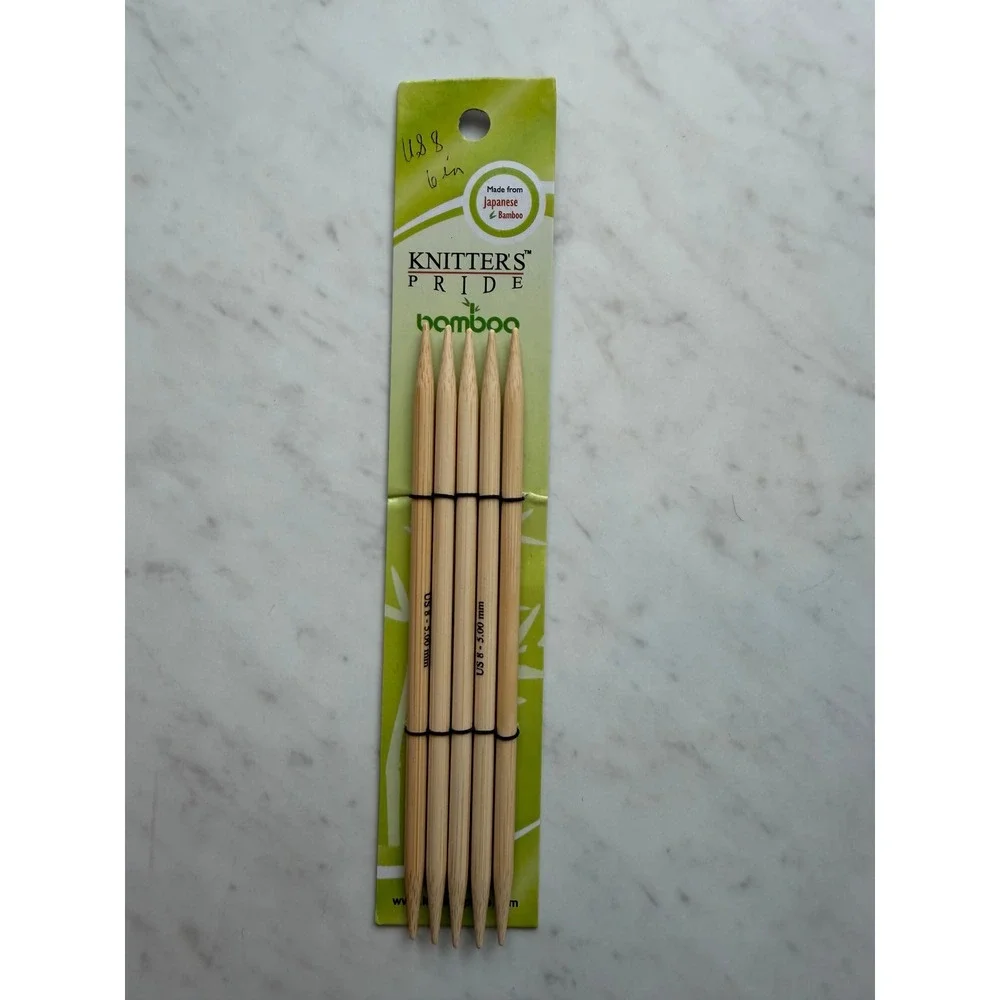 ChiaoGoo Knitter's Pride Clover Knitting DPN Needles Mixed Sizes Bamboo Lot of 3